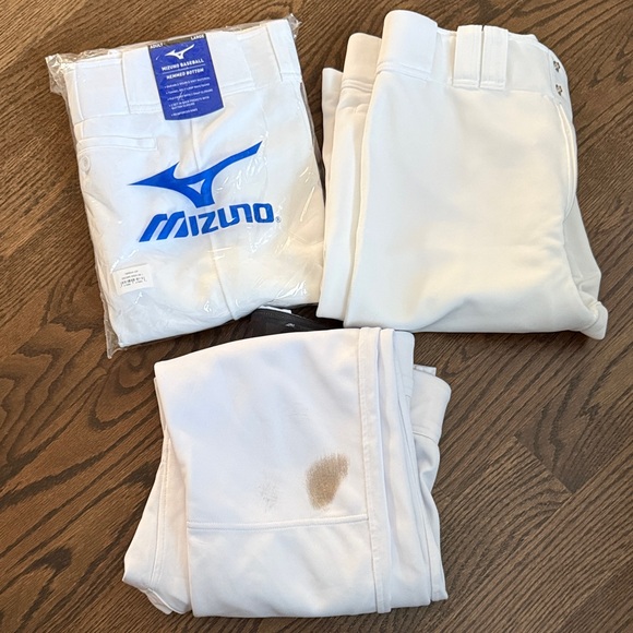 Mizuno Other - 2 Mizuno White Baseball Pants and 1 Easton